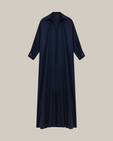 Relaxed Fit Shirt Abaya blue