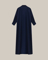 Relaxed Fit Shirt Abaya blue