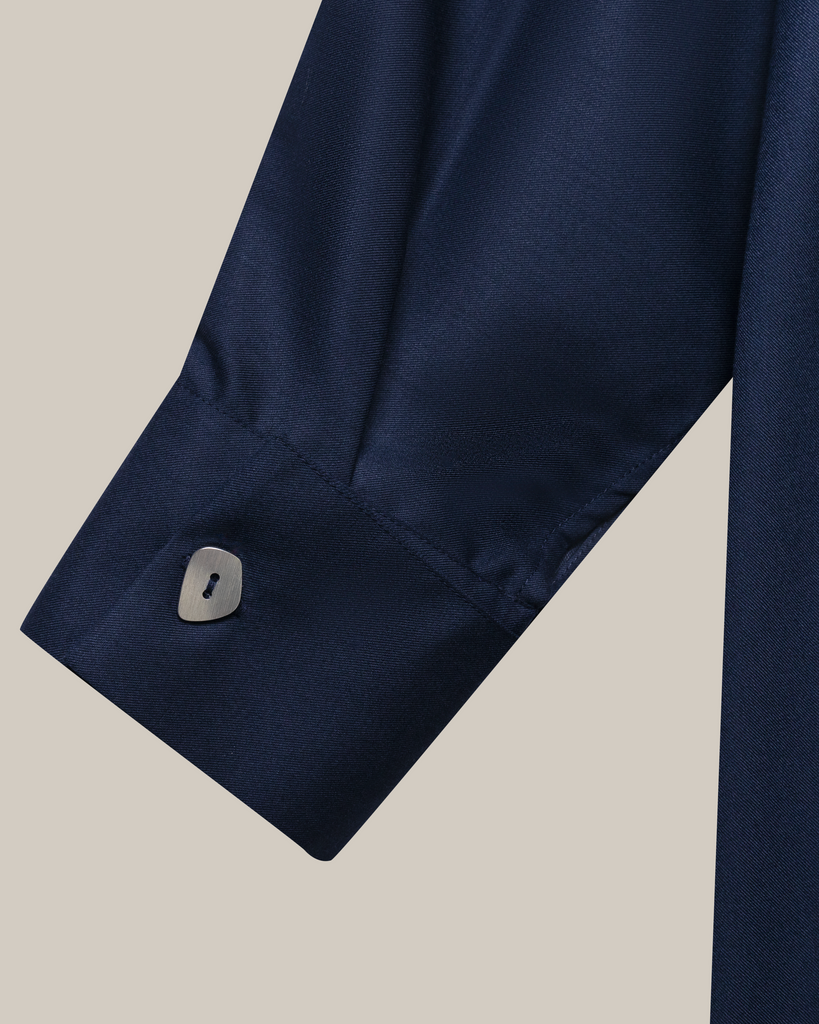 Relaxed Fit Shirt Abaya blue