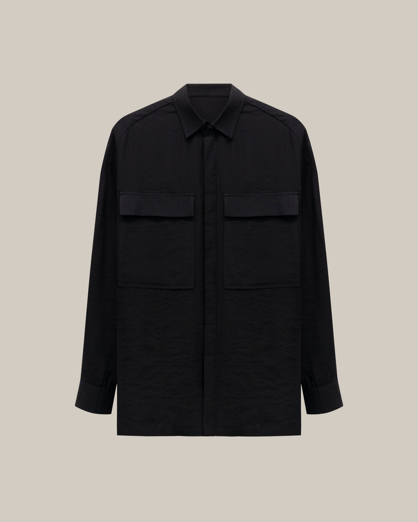 Blend Modal Shirt & Wide Fit Pleated Pants