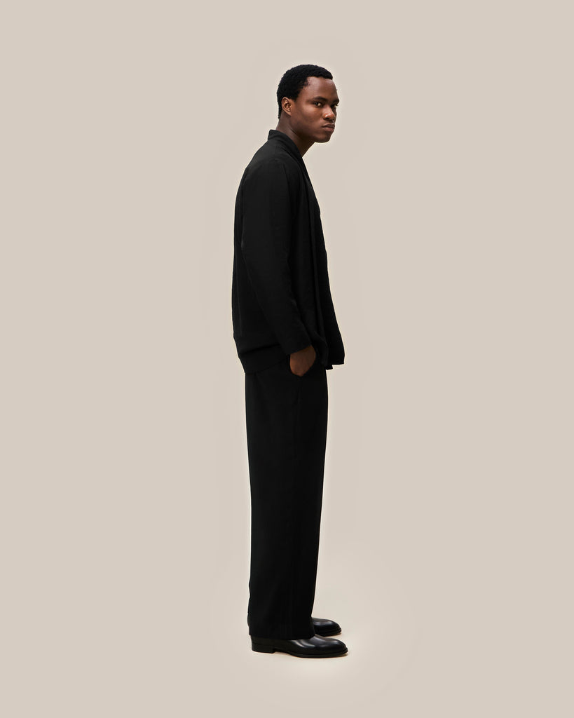 Pleated Jacket & Relaxed Fit Pleated Pants