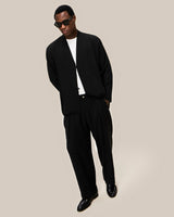 Pleated Jacket & Relaxed Fit Pleated Pants