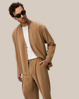 Pleated Jacket & Relaxed Fit Pleated Pants