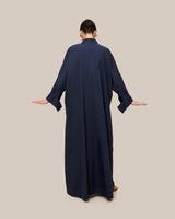 Relaxed Fit Shirt Abaya blue